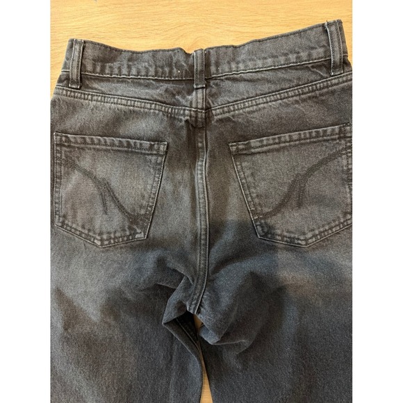 Revice Denim Venus Flares Jeans Washed Black Crossover Fly Wide Leg Size 23 NWT - Picture 4 of 7